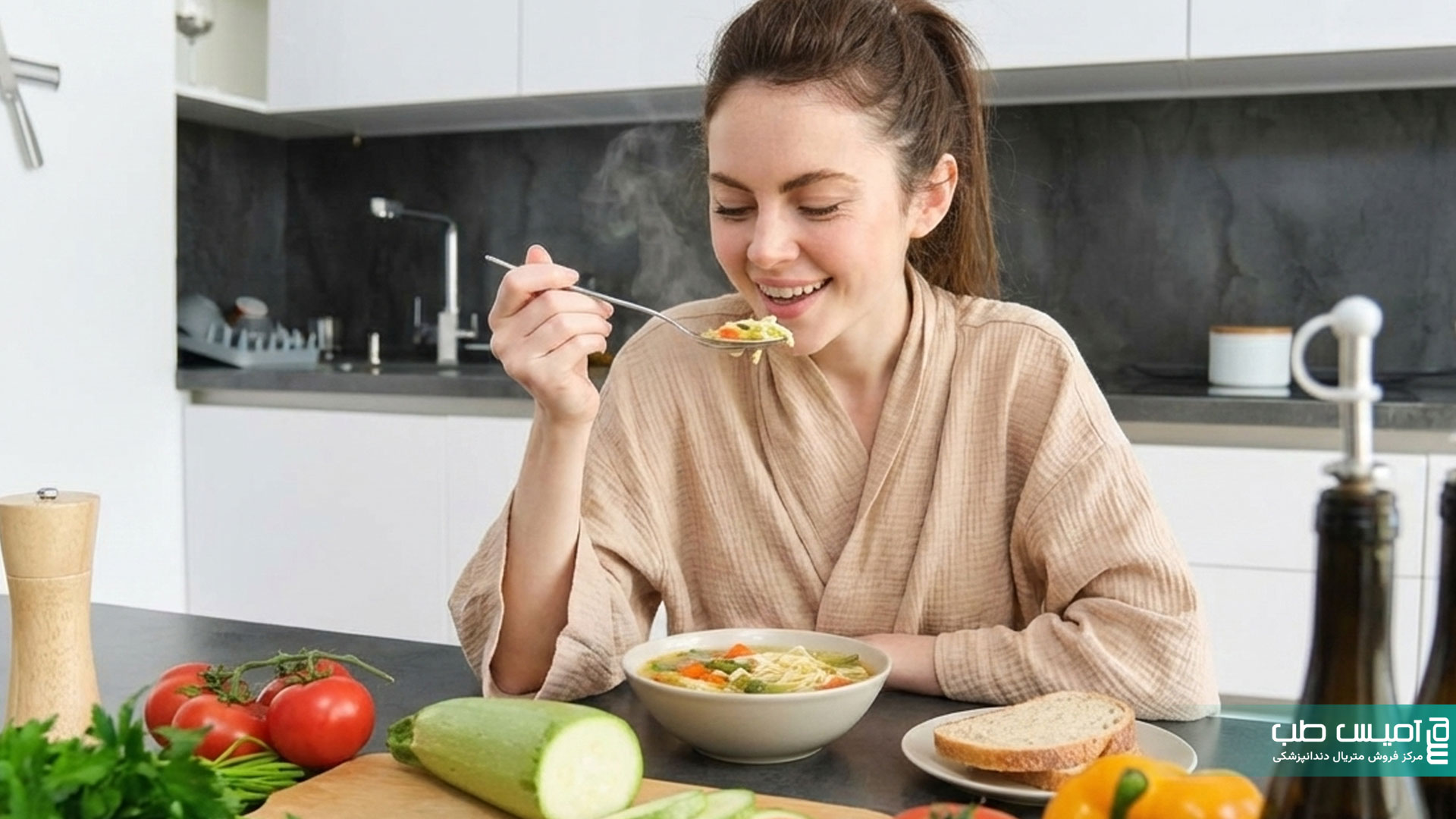 بعد از تراش دندان چی بخوریم؟ جدول غذایی + راهنمای کامل پس از پرپاریشن